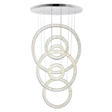 Cwi Lighting Celina LED Chandelier With Chrome Finish 1046P34-6-601